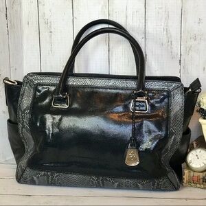 Cole Haan Hayden Kendra Snakeskin Tote Handbag